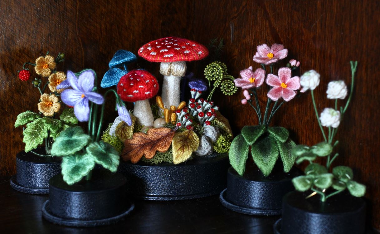 フェア】PieniSieniの箱庭 立体刺繍で魅せる、ちいさな生き物の世界