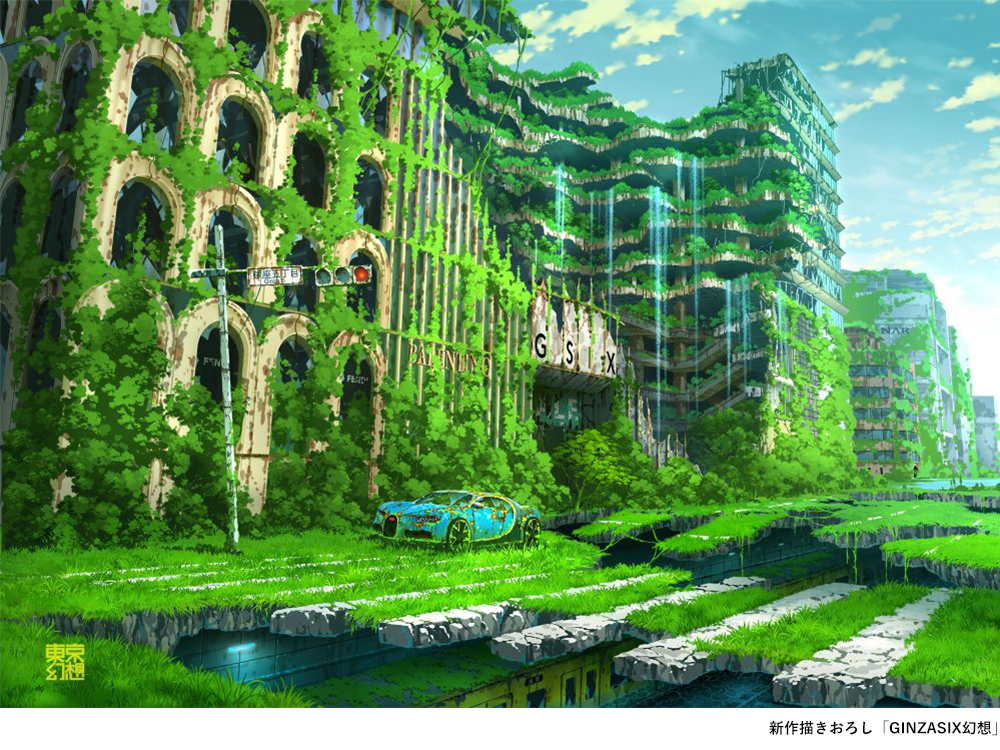 フェア 東京の街並みや名建築を幻想的に描くイラストレーター 東京幻想 銀座を題材にした描きおろし新作など多数を展示 販売 イベント 銀座 蔦屋書店 蔦屋書店を中核とした生活提案型商業施設