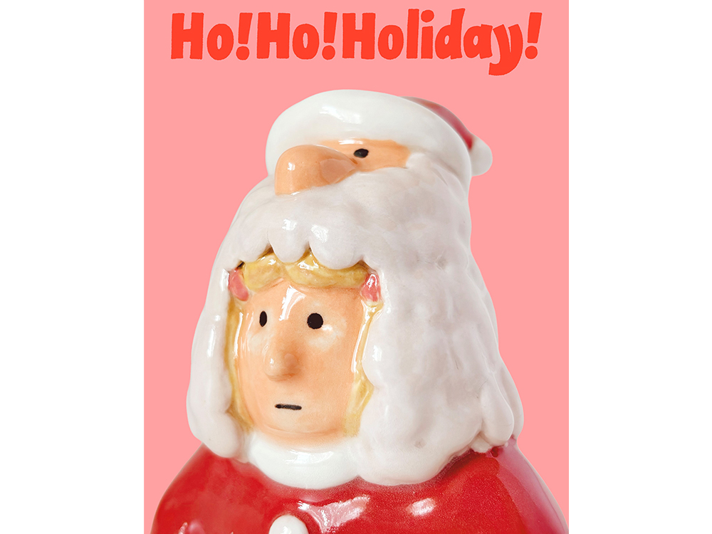 中島ミドリ　HO!HO!HOLIDAY! オーナメント　クリスマス　陶器 中島ミドリ HO!HO!HOLIDAY! オーナメント XMAS 2025】MIDORI NAKAJIMA