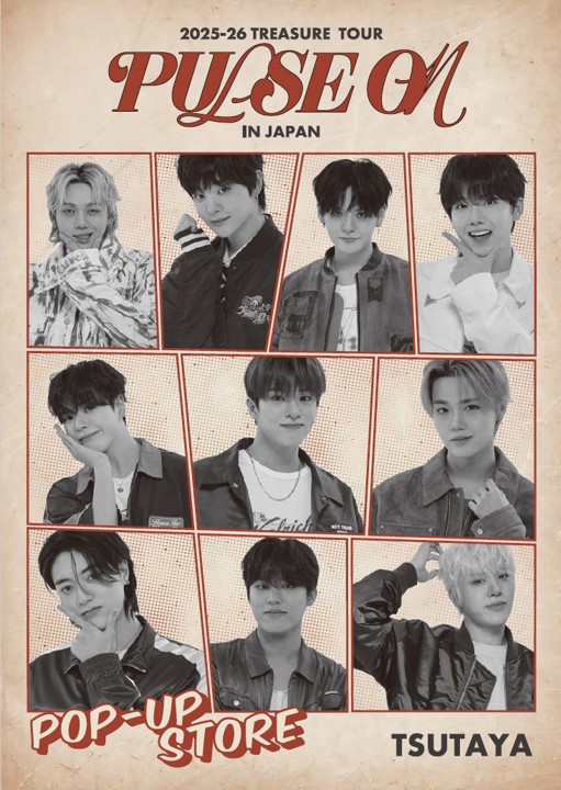 SHOP NEWS】3F 蔦屋書店 『2025-26 TREASURE TOUR [PULSE ON] IN JAPAN