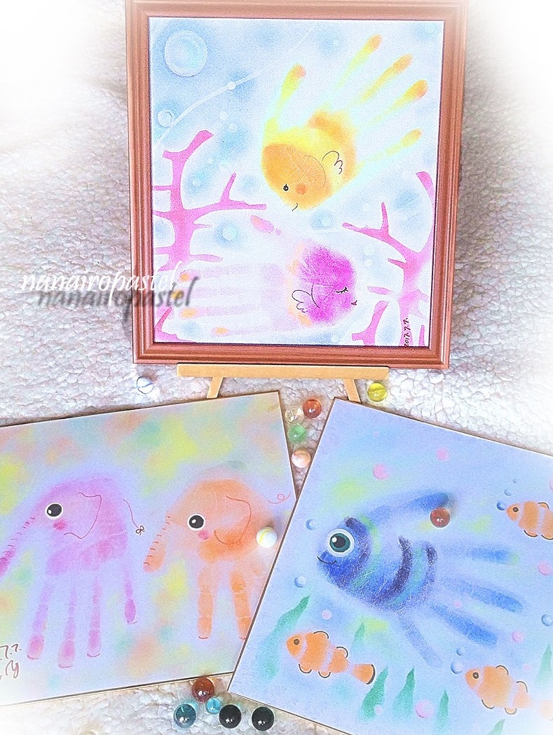 Mikke 夏の思い出にパステルで手形アート ペッタン くるくる 親子 きょうだい 夫婦で楽しく絵を描こう イベント 2f 柏の葉ラウンジ 17年08月08日 火 柏の葉 T Site 蔦屋書店を中核とした生活提案型商業施設