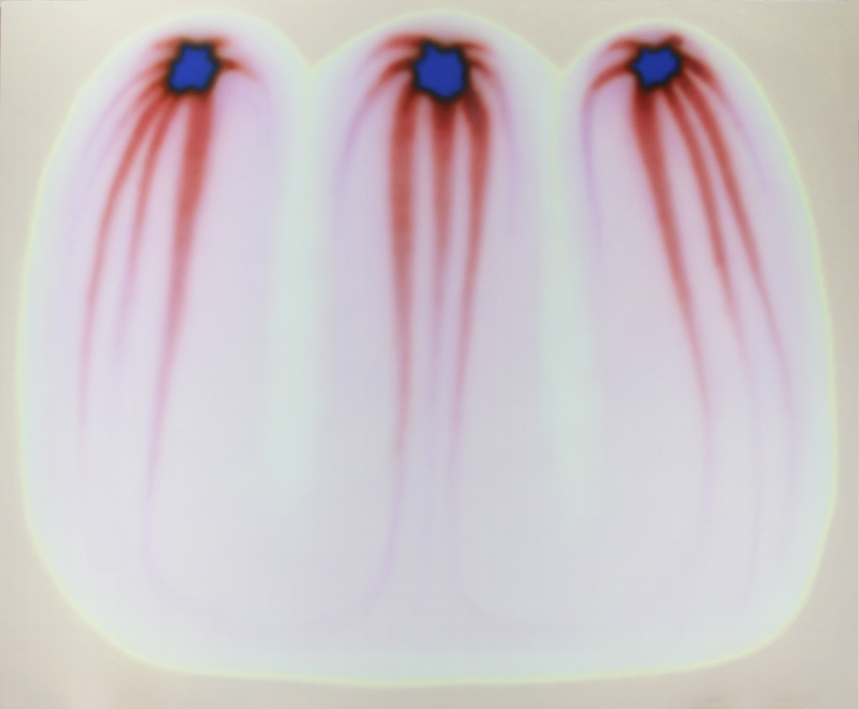 アクリル絵画／原画　「満月と踊り子」 小原風子exhibition『ヒカリオバケのwitch hat bird』開催