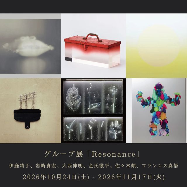 伊庭靖子,岩崎貴宏,大西伸明,金氏徹平,佐々木類,フランシス真悟,グループ展,Resonance