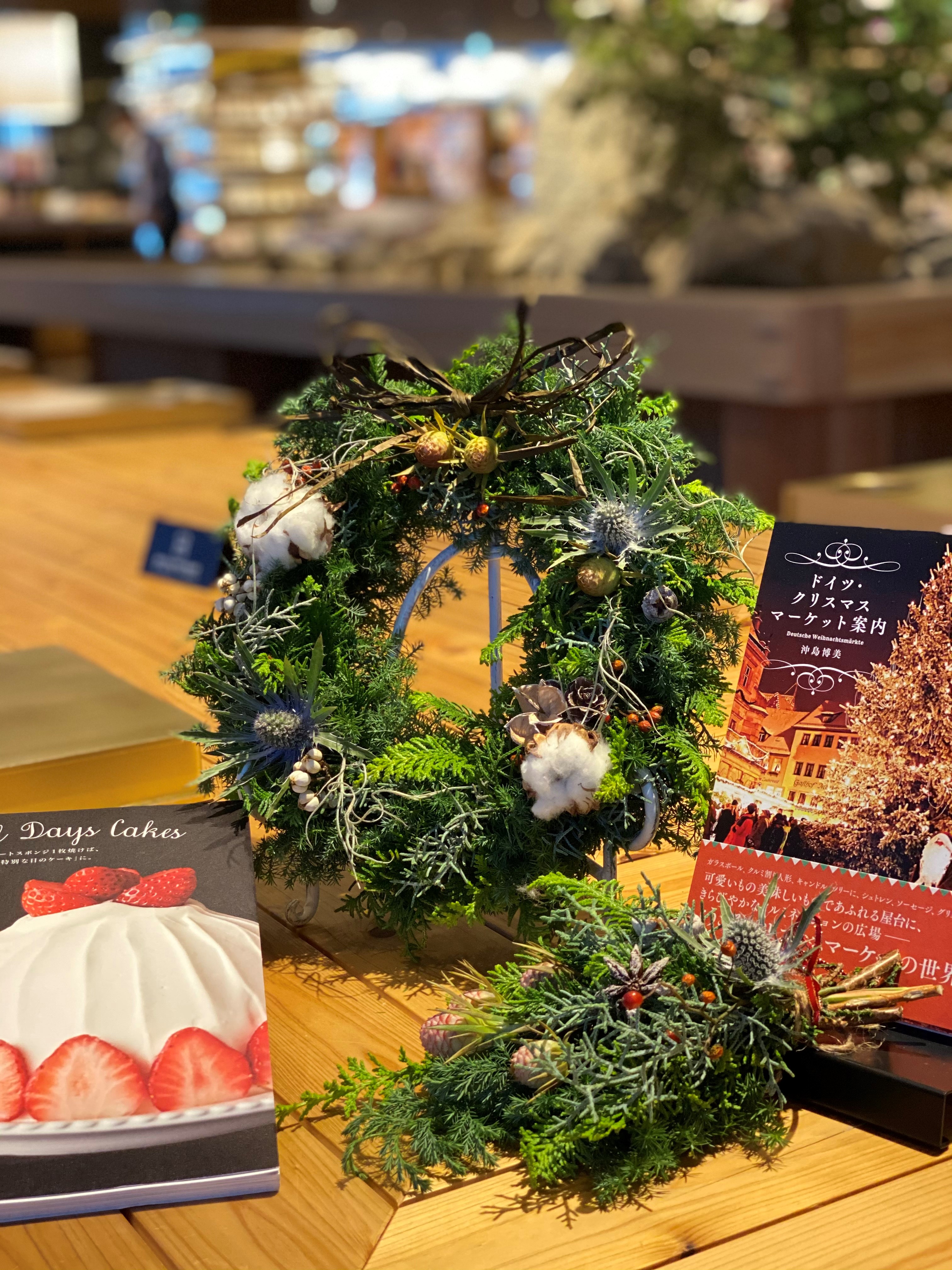 ワークショップ お花と楽しむフラワーアレンジメント クリスマスリース イベント 奈良 蔦屋書店 蔦屋書店を中核とした生活提案型商業施設