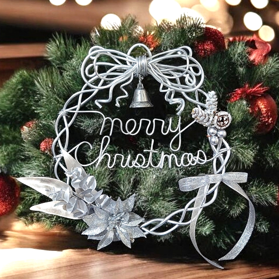 ワークショップ】ワイヤークラフト シルバークリスマスリース | 奈良