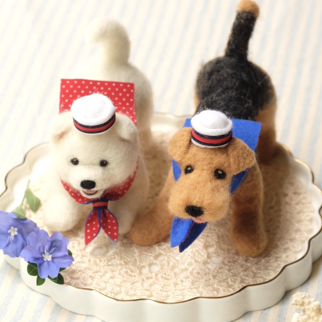 羊毛フェルト　柴犬　プレイバウ ワークショップ】希望の犬種で♪ 羊毛フェルトでつくるわんこグッズ