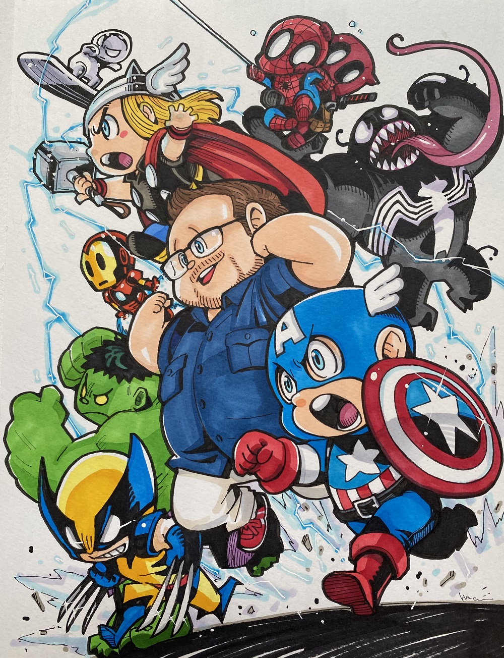 ガーディアンズ・オブ・ギャラクシー・３【堂々完結】｜てっさい マーベル ガーディアンズ・オブ・ギャラクシー 第3弾 友達がいるよ ジップパーカー