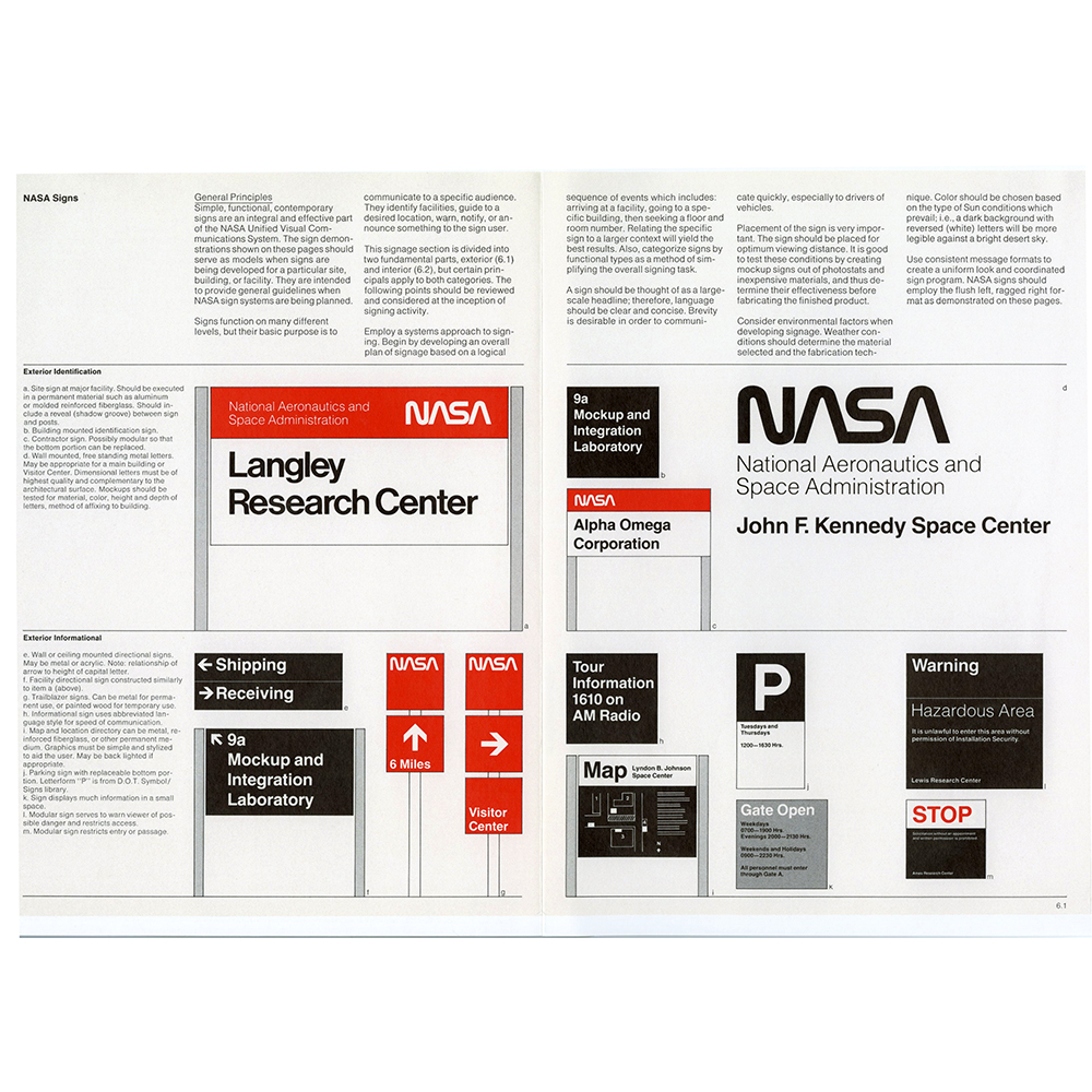 デザインマニュアル書『NASA Graphics Standards Manual』復刻版