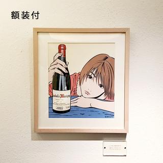 【額装付】江口寿史　複製原画　no.1