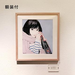 【額装付】江口寿史　複製原画　no.2