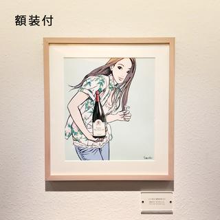 【額装付】江口寿史　複製原画　no.3