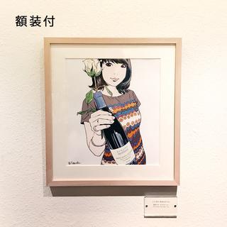 【額装付】江口寿史　複製原画　no.4