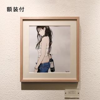 【額装付】江口寿史　複製原画　no.8