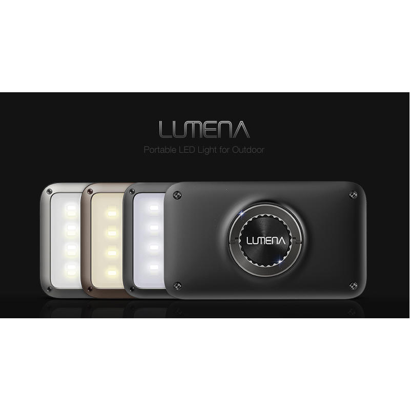LUMENAII ルーメナー2 ／メタルグレー　 防水・バッテリー機能付きLEDランタン 