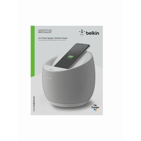 BELKIN SOUNDFORM　ELITE　Hi-Fi　スマートスピーカー　ホワイト　ワイヤレス充電機能付き　G1S0001DQ-WHTJP