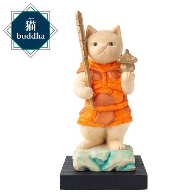 【お取り寄せ 納期1週間】猫buddha　毘沙門天