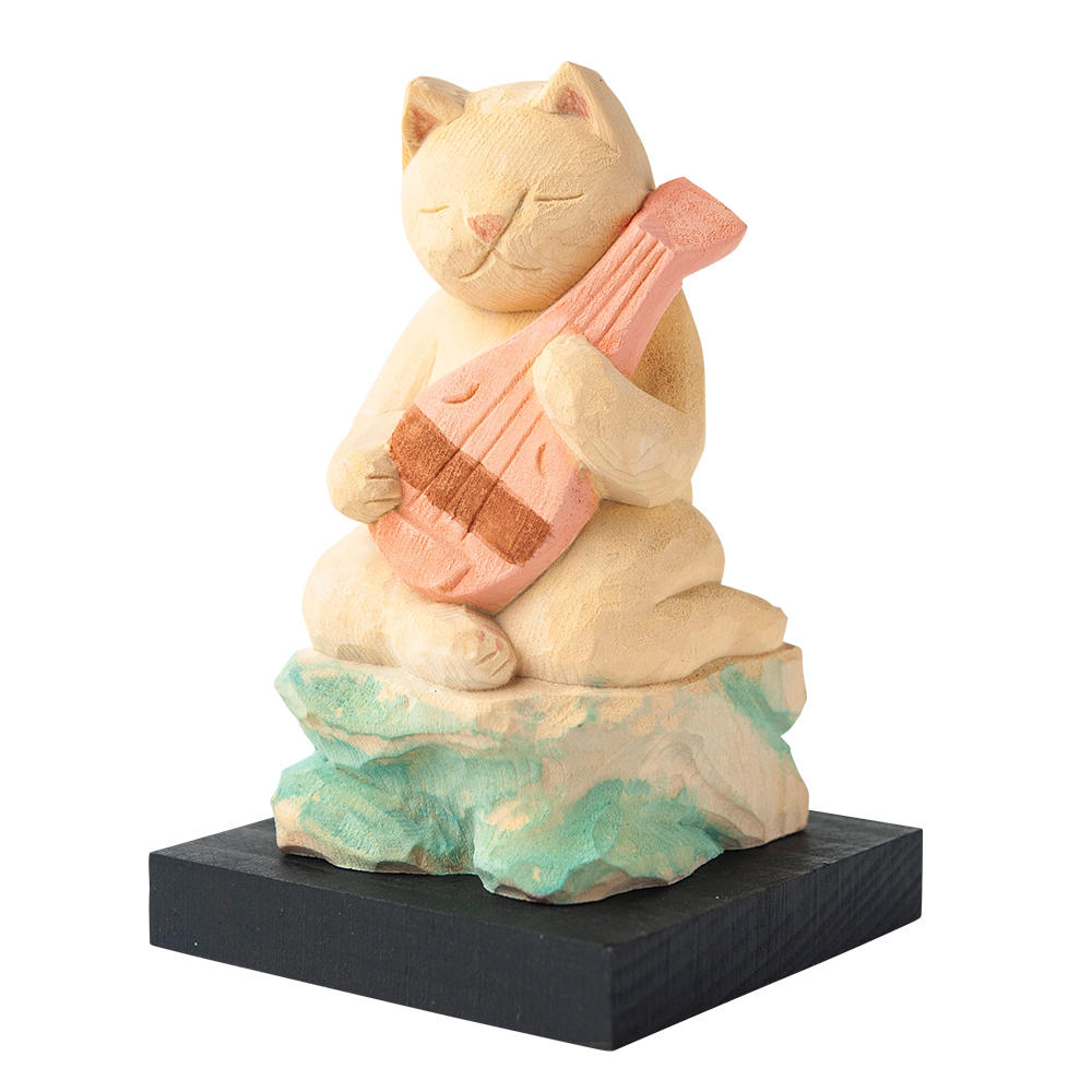 【お取り寄せ 納期1週間】猫buddha　弁財天