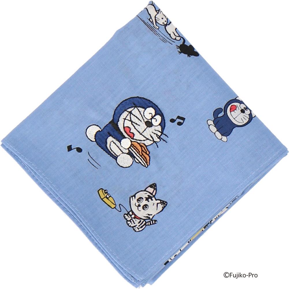 ドラえもん プリントハンカチ ねこ の商品詳細 T Site Shopping