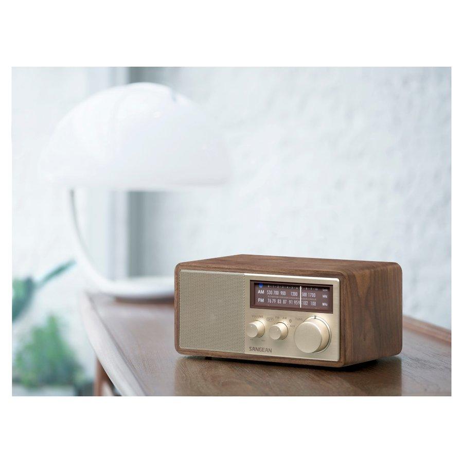 Sangean　FM/AMラジオ・Bluetoothスピーカ―／ウォルナット／WR-302