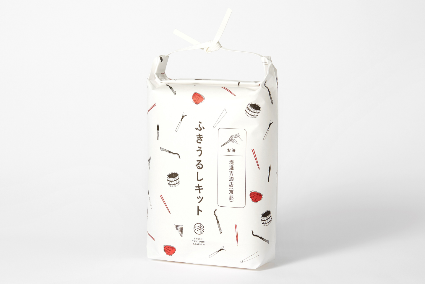 ふきうるしキットお箸木地2膳付（動画解説付）　堤淺吉漆店