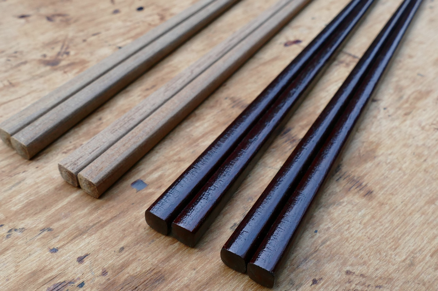 ふきうるしキットお箸木地2膳＋お椀木地2客セット（動画解説付）　堤淺吉漆店