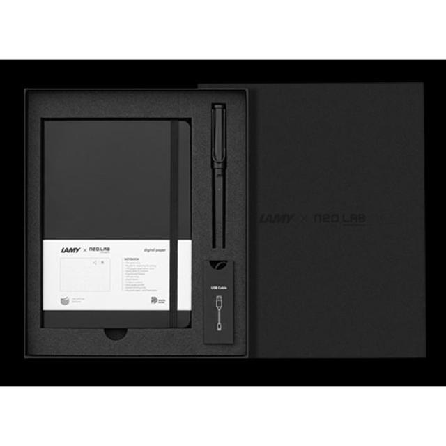 NeoLAB(ネオラボ） LAMY(ラミー） safari all black ncode & digital paper set スマートペン＆ノートセット