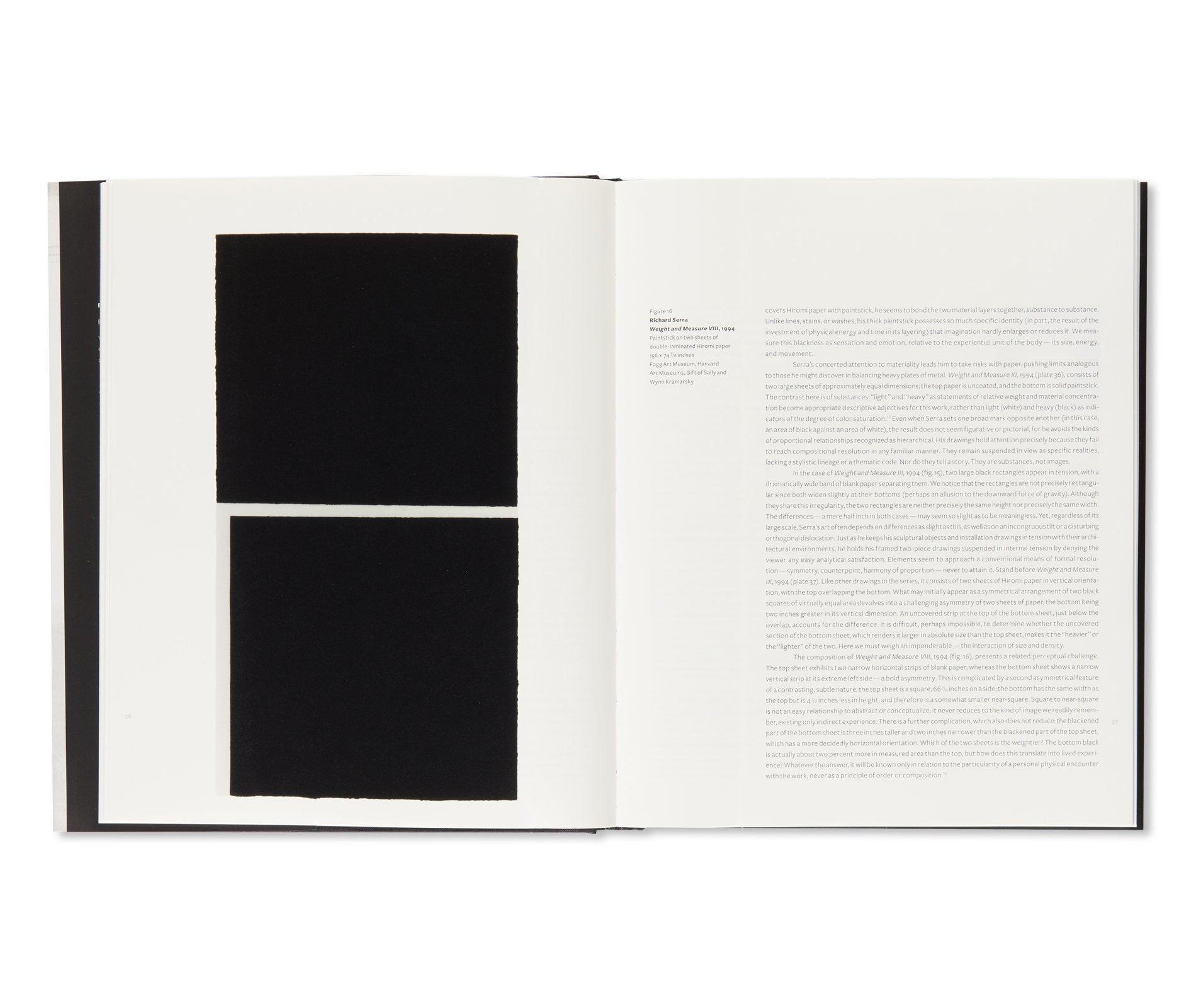 RICHARD SERRA DRAWING: A RETROSPECTIVE by Richard Serra リチャード・セラ 作品集