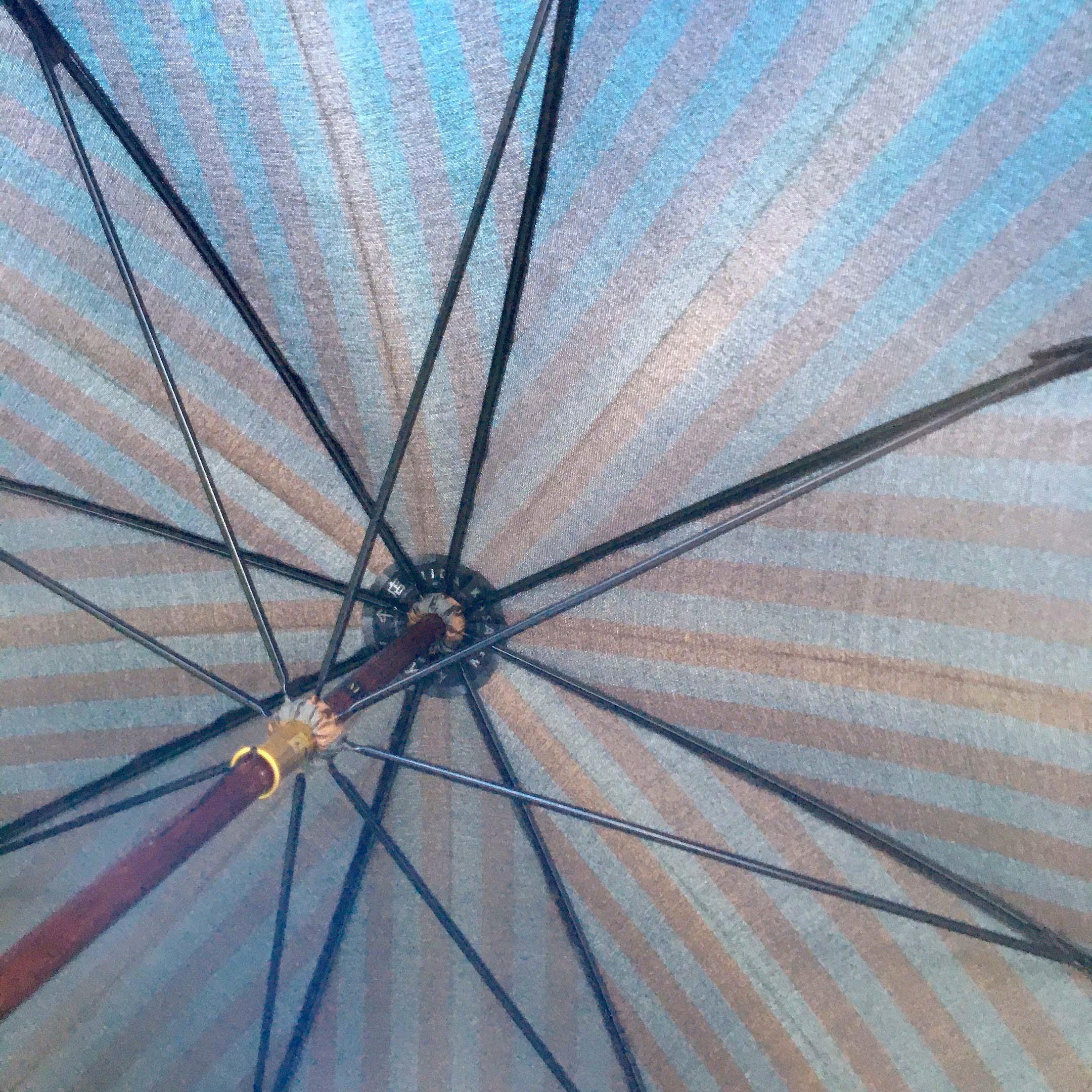 【雨傘】ストライプ　イイダ傘店