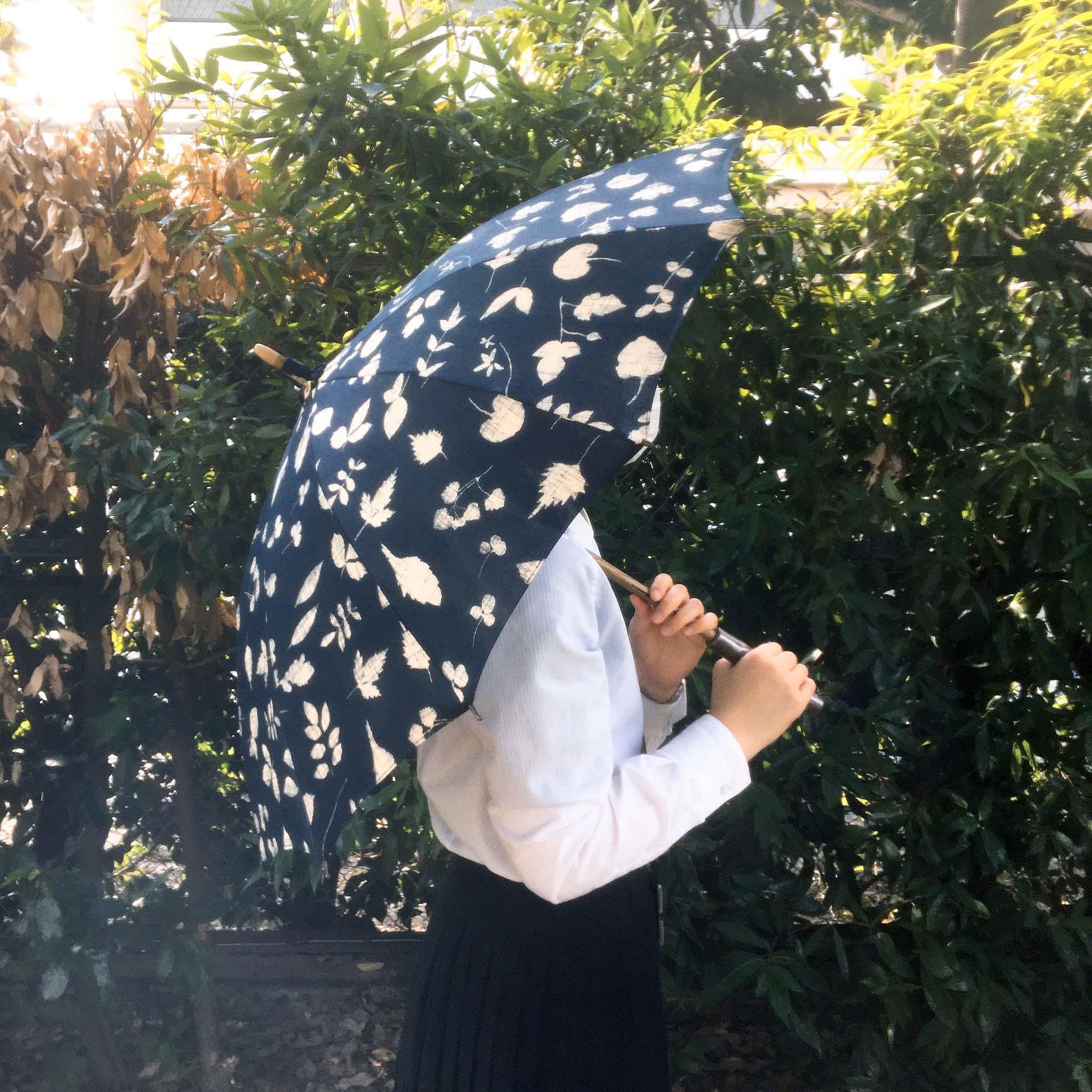 【日傘】葉っぱ　イイダ傘店