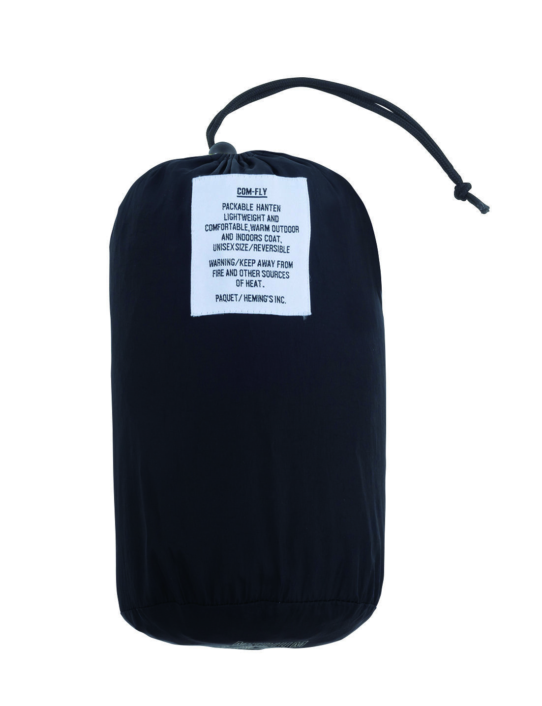 [DAN-TEN] COM-FLY パッカブルはんてん　Mサイズ　BLACK