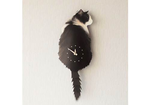 藤井啓太郎　猫時計　フォレストキャット　壁時計