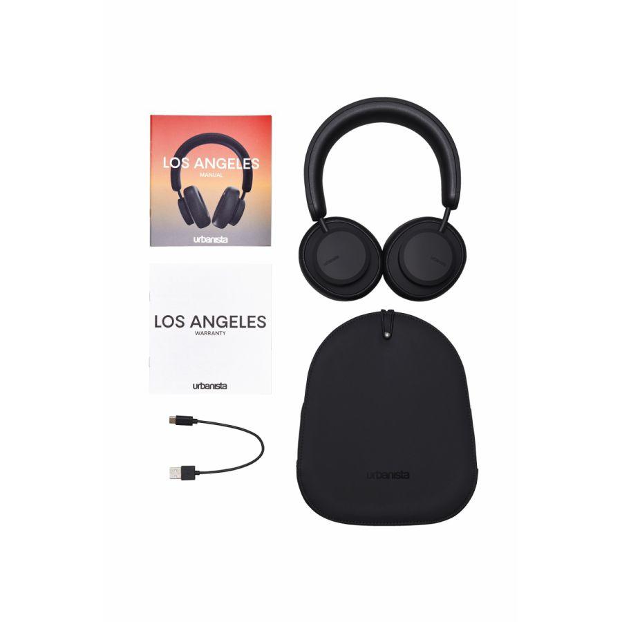 【お取り寄せ】urbanista(アーバニスタ)LOS ANGELES（ロサンゼルス）Solor Powered (ソーラーパワー) ANC Headphones ヘッドフォン- Black(ブラック)