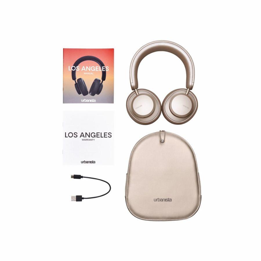 urbanista LOS ANGELES （アーバニスタ ロサンゼルス）Solor Powered  (ソーラーパワー) ANC Headphones ヘッドフォン- SAND GOLD(サンドゴールド）