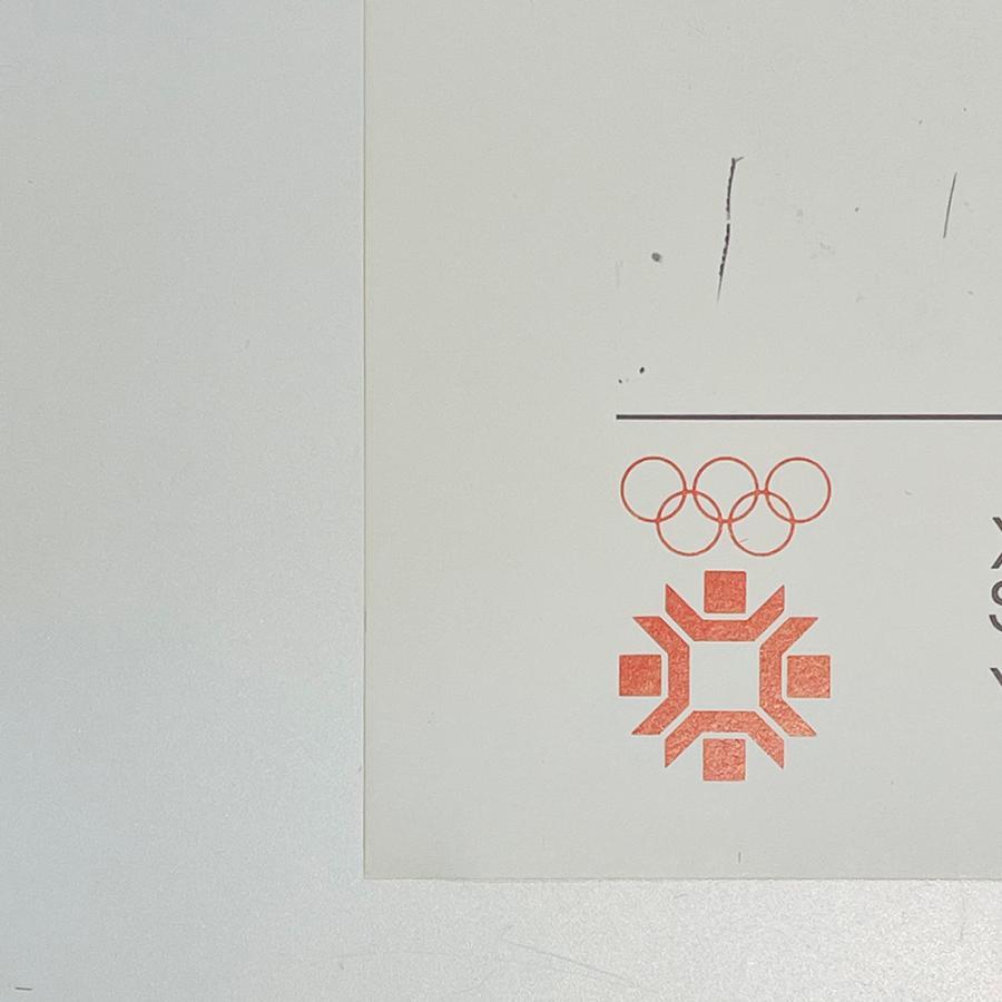 【ヴィンテージ】Olympic Games Sarajevo,1984 by Cy Twombly サイ・トゥオンブリー ポスター