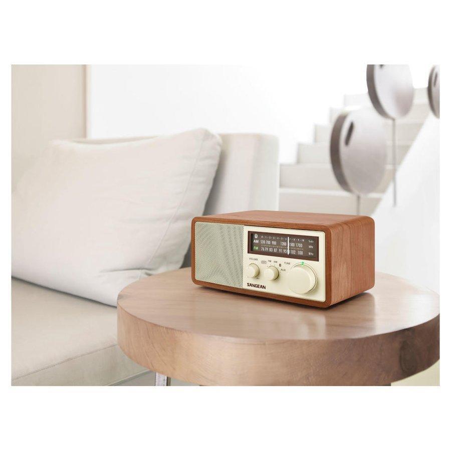 Sangean FM/AMラジオ・Bluetoothスピーカ― WR-302 ウォルナット -の