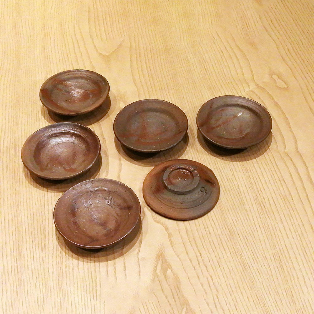 備前焼吉本正、皿、直径27cm、藤原啓の弟子 備前焼吉本正、皿、直径27cm、藤原啓の弟子 備前焼吉本正、皿、直径27cm、