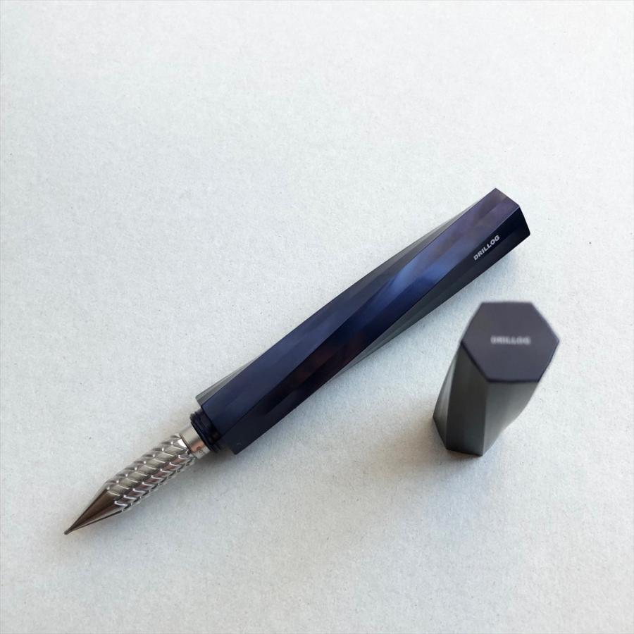 [11月下旬入荷予定 限定カラー] 金属つけペン DRILLOG ドリログ クラシカルスパイラル JAPAN BLUE (先行予約特典カラーパドル付き)