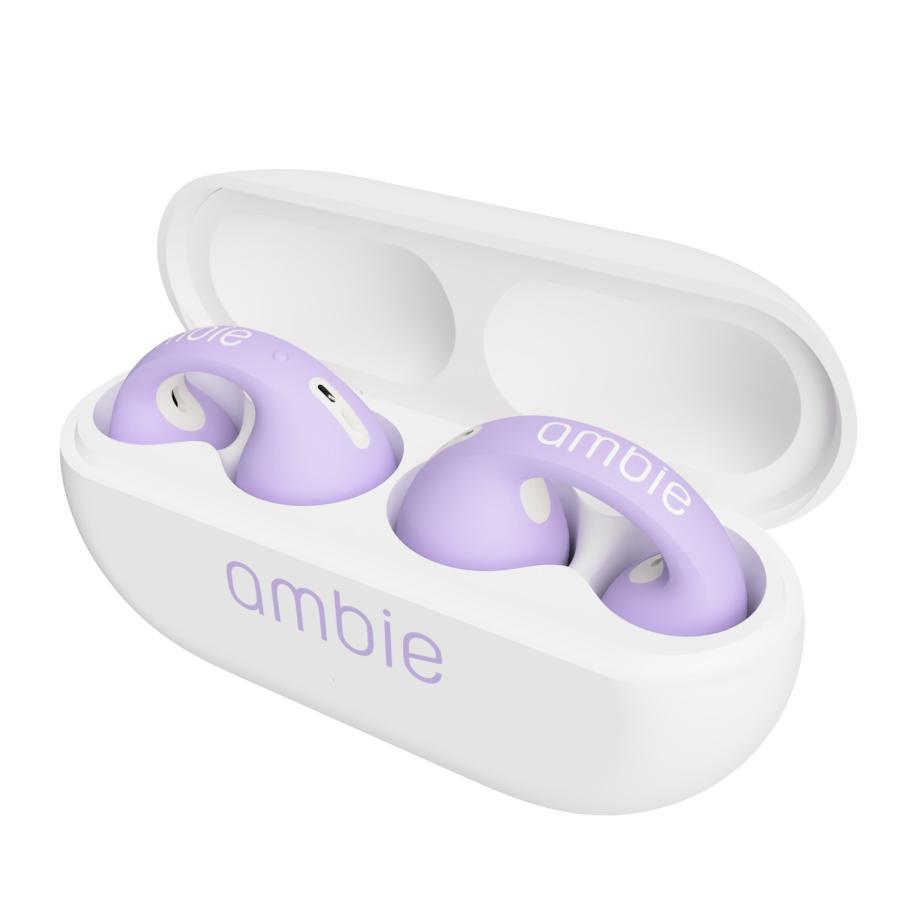 【限定カラー】ambie(アンビー) ワイヤレスイヤホン sound earcuffs(サウンドイヤカフ) Lavender(ラベンダー)