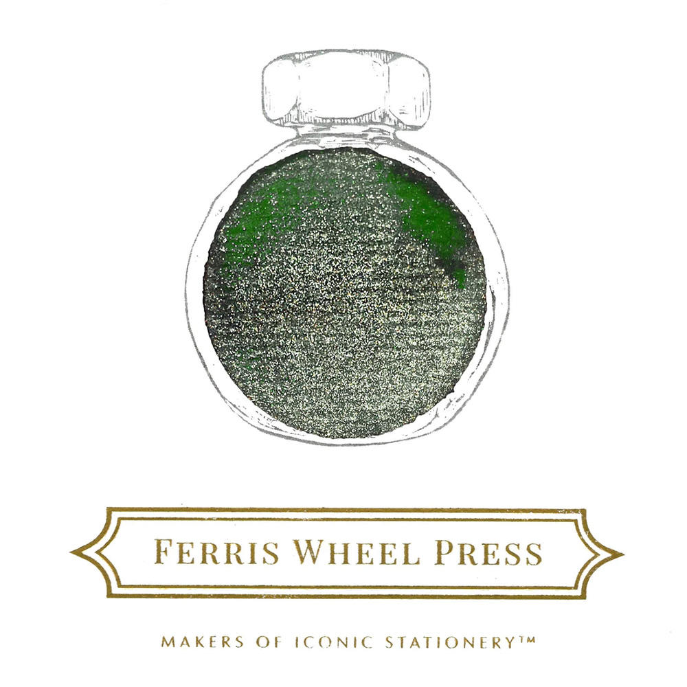 2022 Ferris Wheel Press　Curious Collaborations ラメ入りインク　 Moonlit Jade