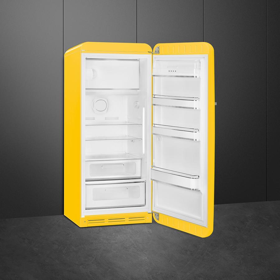 【受注発注品】SMEG(スメッグ)冷蔵庫 FAB28(イエロー)