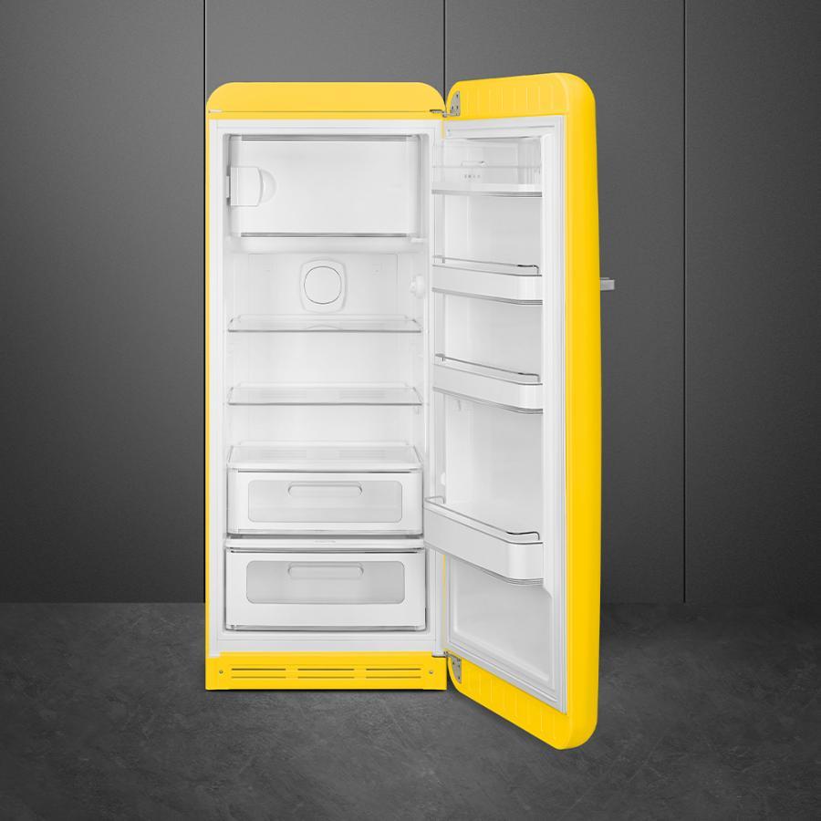 【受注発注品】SMEG(スメッグ)冷蔵庫 FAB28(イエロー)