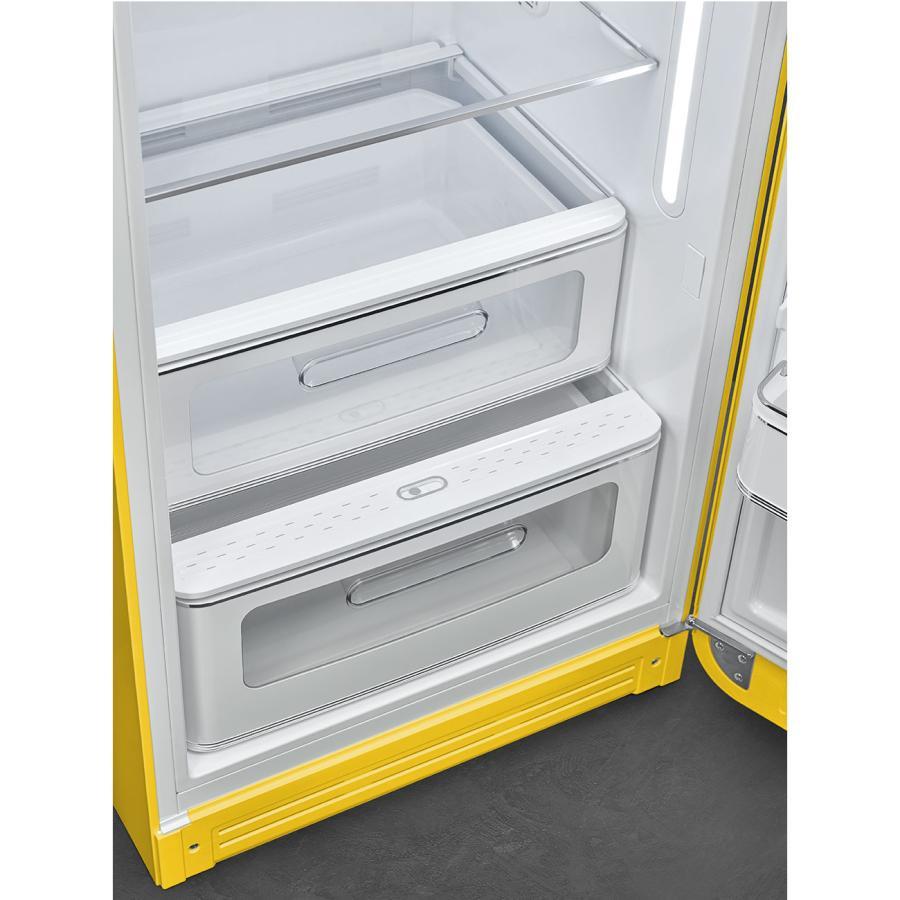 【受注発注品】SMEG(スメッグ)冷蔵庫 FAB28(イエロー)