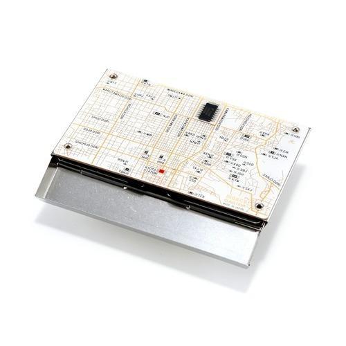 京都回路地図　名刺入れ　白