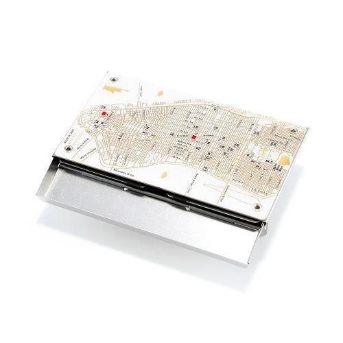 ＮＹ回路地図　名刺入れ 白