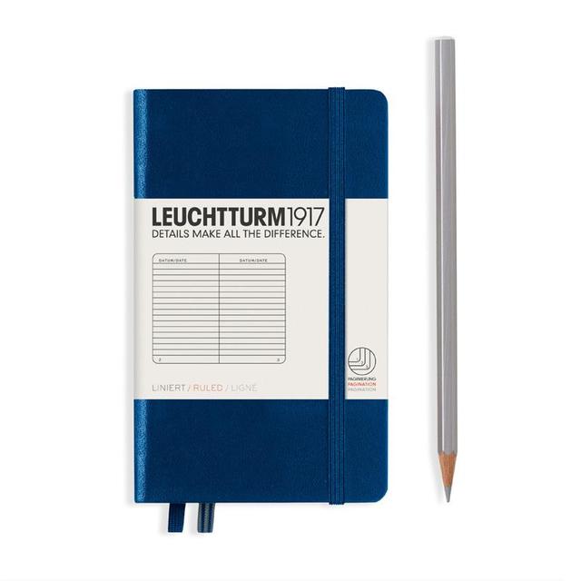ロイヒトトゥルム1917（LEUCHTTURM1917) ネイビーA6横罫