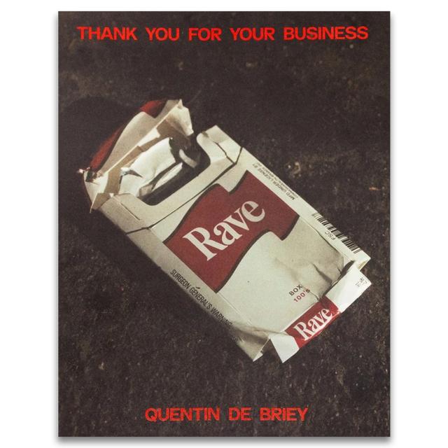THANK YOU FOR YOUR BUSINESS by Quentin de Briey [FIRST EDITION]　クエンティン・デ・ブリエ　写真集