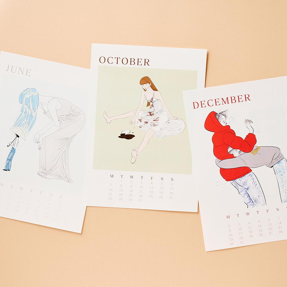 壁掛けカレンダー【たなかみさき】