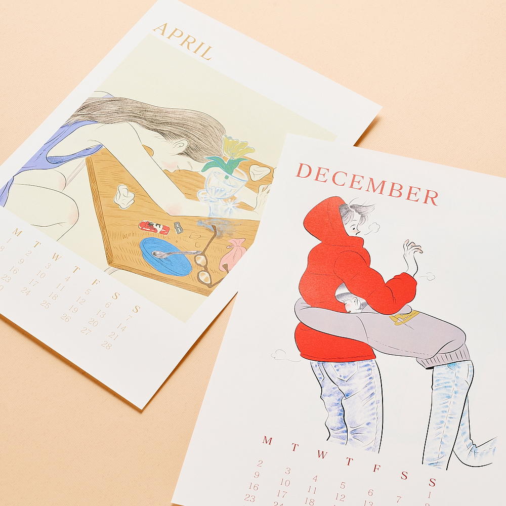 壁掛けカレンダー【たなかみさき】