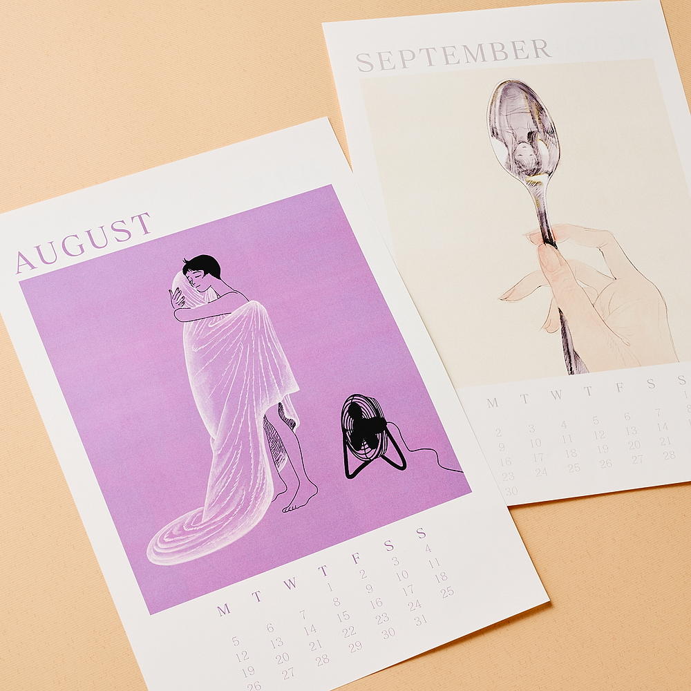 壁掛けカレンダー【たなかみさき】