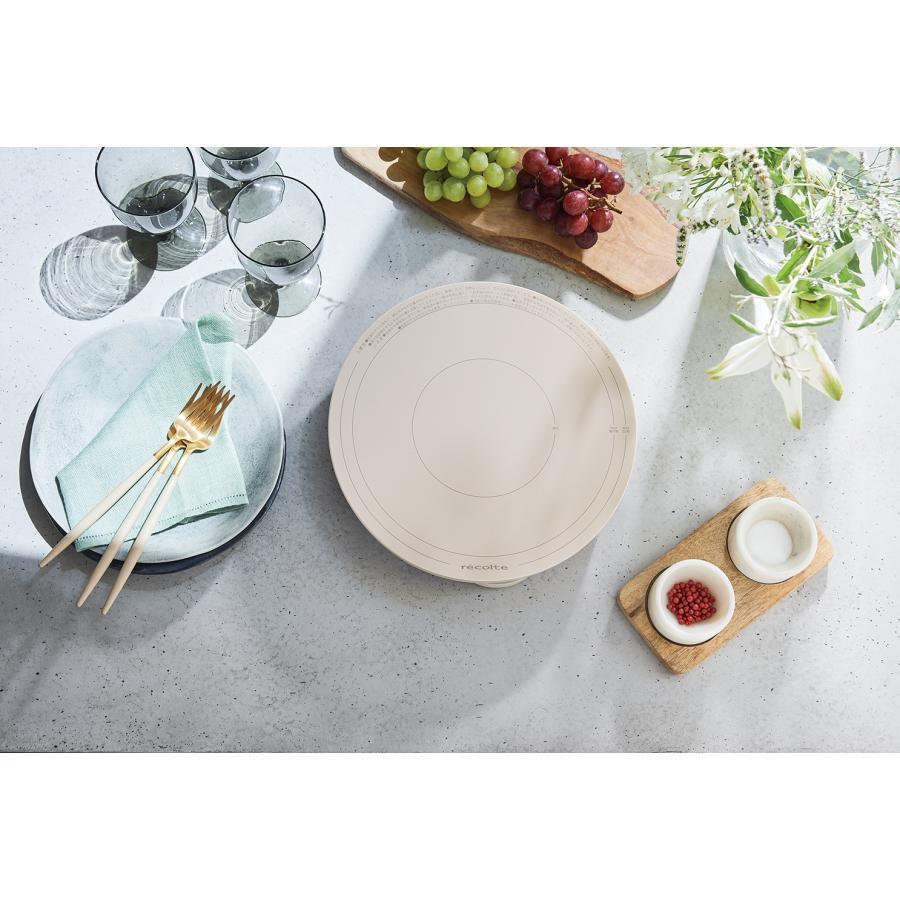 レコルト　卓上IHクッキンググリドル クリームホワイト